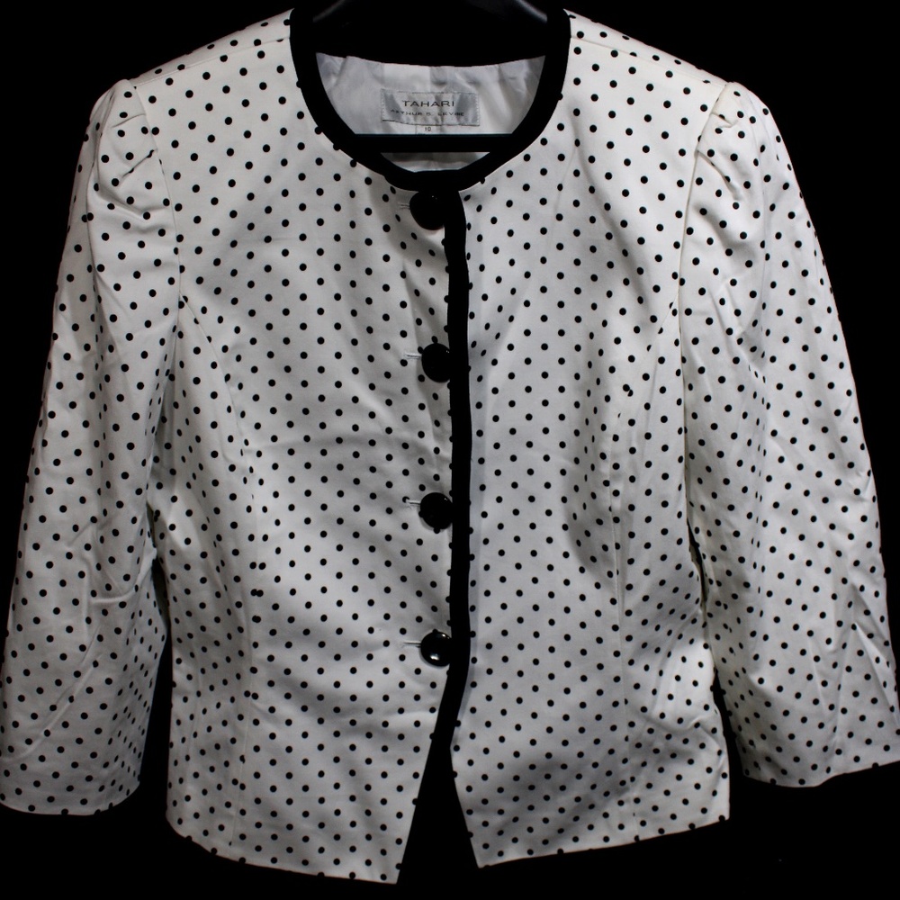 NWT Tahari Polka Dot Blazer